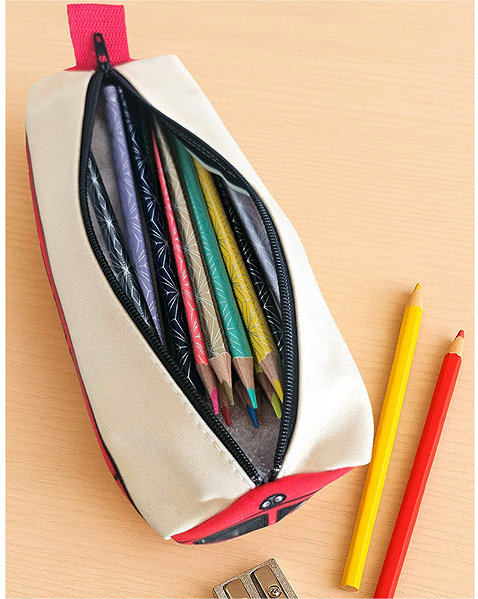 IMPAR Vlak – 810 red school pencil case.