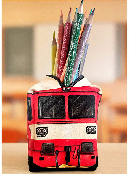 IMPAR Vlak – 810 red school pencil case.
