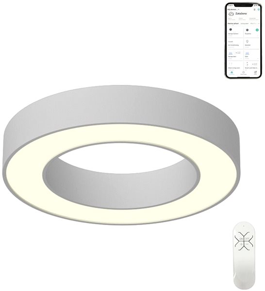 Mennyezeti lámpa Immax NEO PASTEL 07095L Smart LED 60 cm 52W fehér színű Jellemzők/technológia