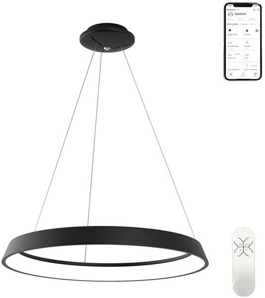Mennyezeti lámpa Immax NEO LIMITADO intelligens függő lámpa 80cm 48W fekete Zigbee 3.0 Jellemzők/technológia