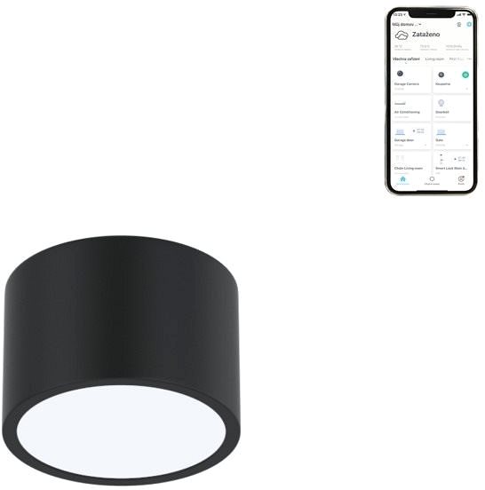Stropné svietidlo Immax NEO RONDATE Smart stropné svietidlo 15 cm 12 W čierne Zigbee 3.0 Vlastnosti/technológia