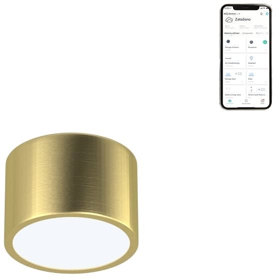 Stropné svietidlo Immax NEO RONDATE Smart stropné svietidlo 15cm 12W zlaté Zigbee 3.0 Vlastnosti/technológia