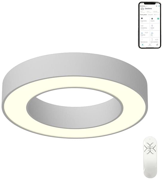 Ceiling Light Immax NEO PASTEL Smart Ceiling Light 60cm, 52W Grey Zigbee 3.0 Features/technology