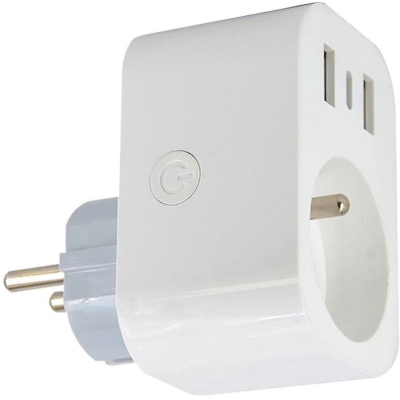 Okos konnektor IMMAX NEO LITE Smart beltéri konnektor, E típus, 2× USB, 1× USB C , WiFi ...