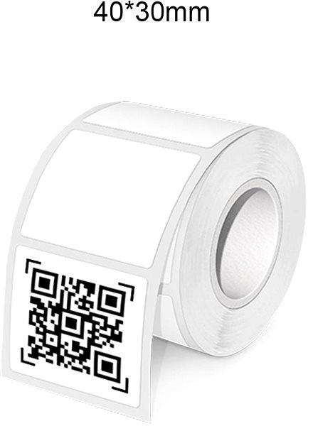 Papierové štítky IMMAX Samolepiaca 40 × 30 mm pre tlačiareň DTS01, termo rola 220 ks ...
