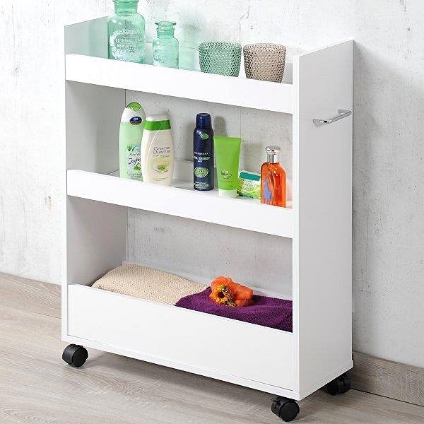 Shelving Unit Kesper Alcove shelf with shelves, white melamine ...