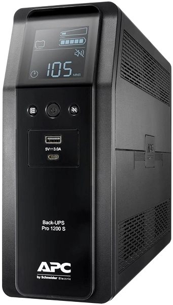 Uninterruptible Power Supply APC Back-UPS PRO BR-1200VA Lateral view