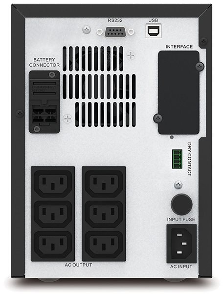 Uninterruptible Power Supply APC Easy UPS SMV 750VA Back page