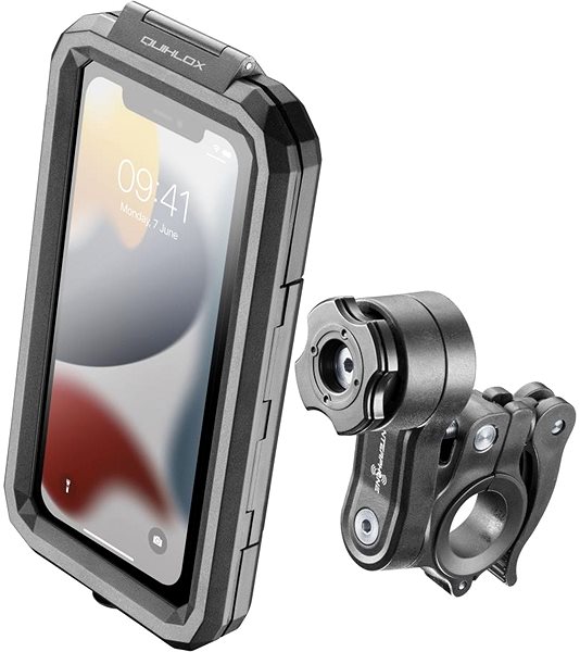 Telefontartó Interphone Armor Pro QUIKLOX biciklis telefontartó kormányra, max. 6,5