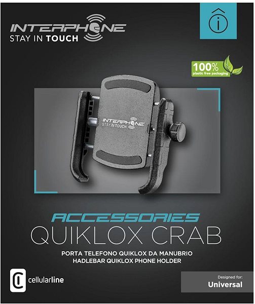 Držiak na mobil Interphone Crab QUIKLOX ...