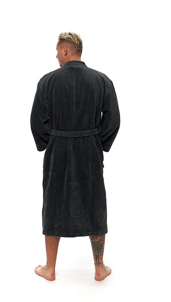 Župan Interkontakt Pánsky župan kimono Cool Gray M ...