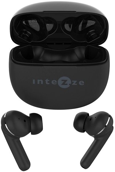 Wireless Headphones Intezze EGO2 Matt Black Screen
