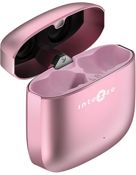 Vezeték nélküli fül-/fejhallgató Intezze CLIQ pink ...