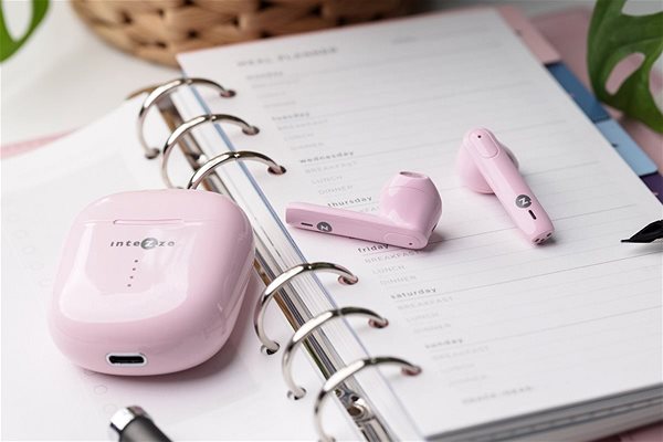 Vezeték nélküli fül-/fejhallgató Intezze EVO Pink Lifestyle