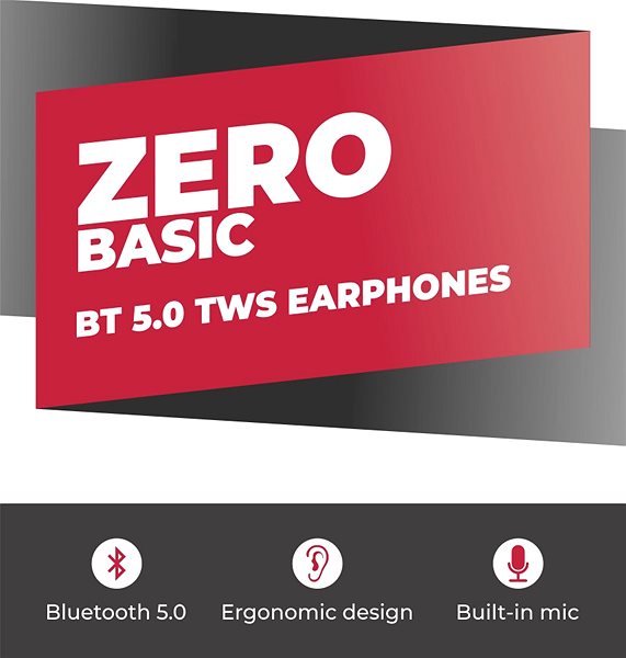 Vezeték nélküli fül-/fejhallgató Intezze Zero Basic White Jellemzők/technológia