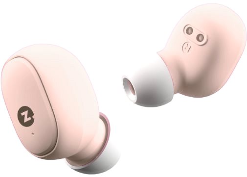 Vezeték nélküli fül-/fejhallgató Intezze Zero Basic Pink Oldalnézet