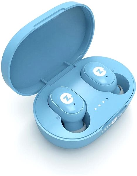 Kabellose Kopfhörer Intezze ZERO Basic Blau Headset Seitlicher Anblick