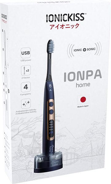 Electric Toothbrush IONICKISS IONPA HOME (Dark Blue) Packaging/box