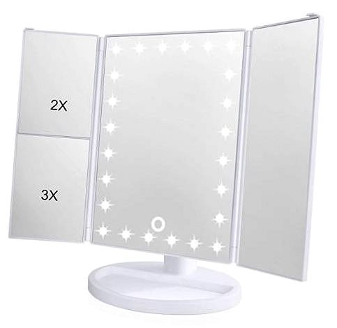 Makeup Mirror IQ-TECH iMirror 3D Magnify, white Features/technology