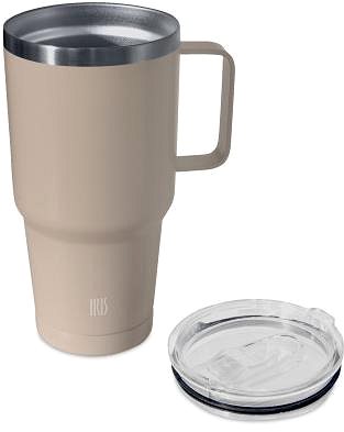 Thermotasse Iris Barcelona Tumbler mit Henkel 850 ml, beige ...