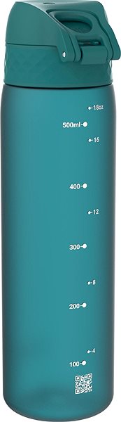 Trinkflasche ion8 Auslaufsichere Trinkflasche Aqua 500 ml ...