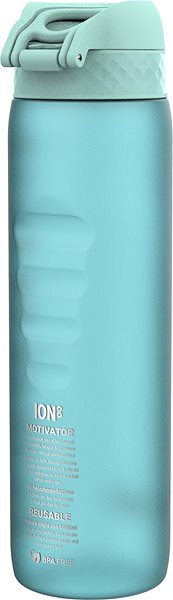 Trinkflasche ion8 Auslaufsichere Flasche Motivator Sonic Blue 1000 ml ...