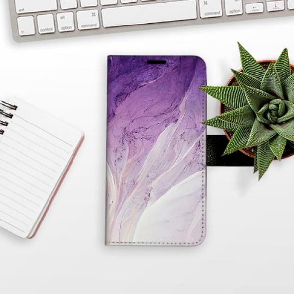 Puzdro na mobil iSaprio Flip puzdro Purple Paint na Samsung Galaxy A55 5G ...