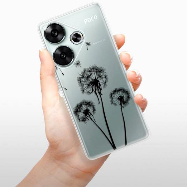 Kryt na mobil iSaprio Three Dandelions - black - Poco F6 ...