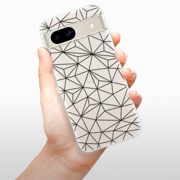 Kryt na mobil iSaprio Abstract Triangles 03 - black - Google Pixel 8a ...