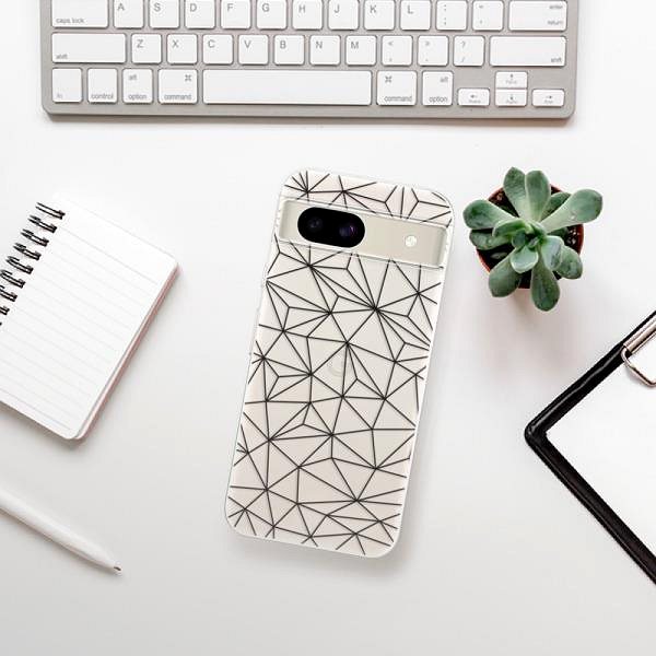Kryt na mobil iSaprio Abstract Triangles 03 - black - Google Pixel 8a ...