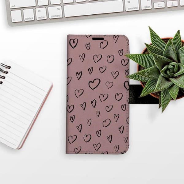 Puzdro na mobil iSaprio Flip puzdro Heart Dark 02 pre Samsung Galaxy A20e ...