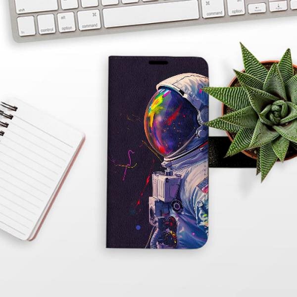 Pouzdro na mobil iSaprio Flip pouzdro Neon Astronaut 02 pro Samsung Galaxy A21s ...