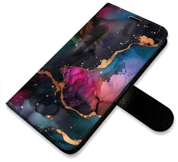 Pouzdro na mobil iSaprio Flip pouzdro Dark Marble pro Samsung Galaxy A55 5G ...
