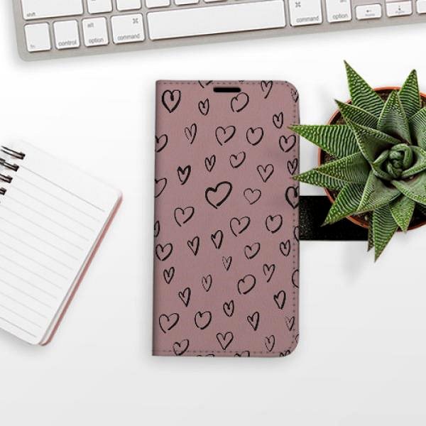 Pouzdro na mobil iSaprio Flip pouzdro Heart Dark 02 pro Samsung Galaxy S21 ...
