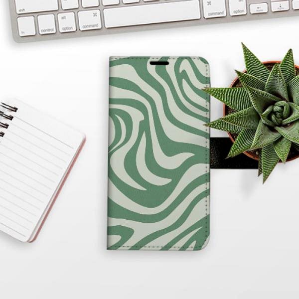Pouzdro na mobil iSaprio Flip pouzdro Zebra Green 02 pro Samsung Galaxy S21 ...