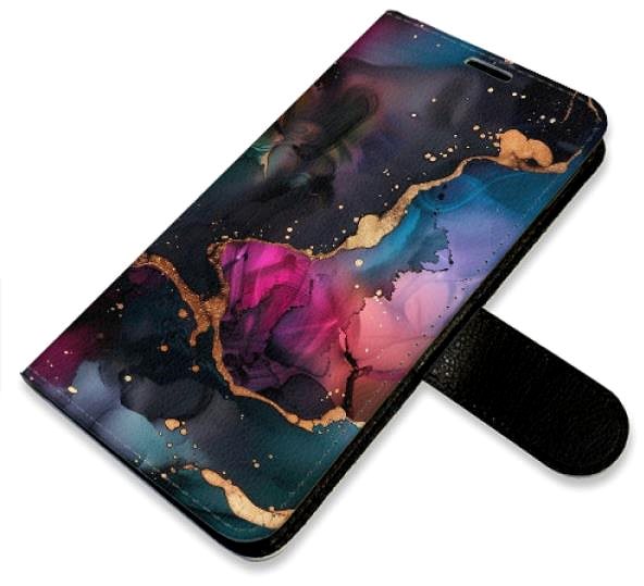 Puzdro na mobil iSaprio Flip puzdro Dark Marble pre Xiaomi Redmi 10C ...