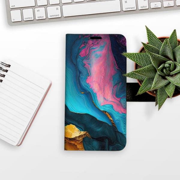 Puzdro na mobil iSaprio Flip puzdro Colourful Marble pre Xiaomi Redmi 8 ...
