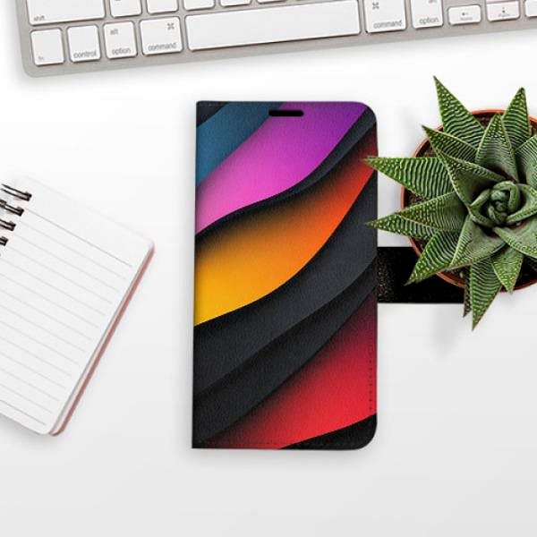 Puzdro na mobil iSaprio Flip puzdro Color Waves na Xiaomi Redmi Note 10/Note 10S ...