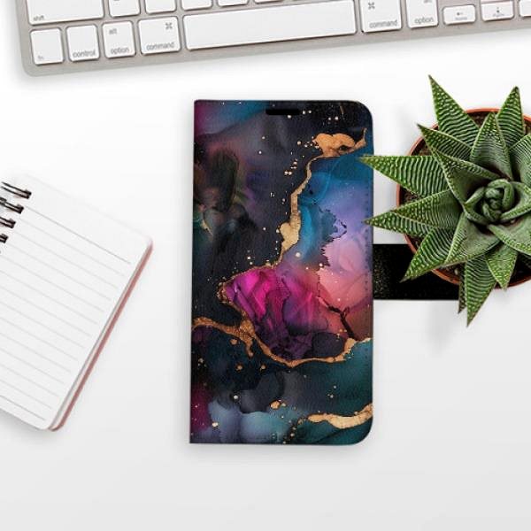 Pouzdro na mobil iSaprio Flip pouzdro Dark Marble pro iPhone 11 Pro ...