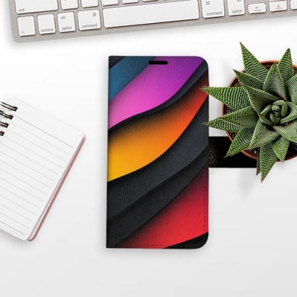 Puzdro na mobil iSaprio Flip puzdro Color Waves pre iPhone 14 Pro Max ...