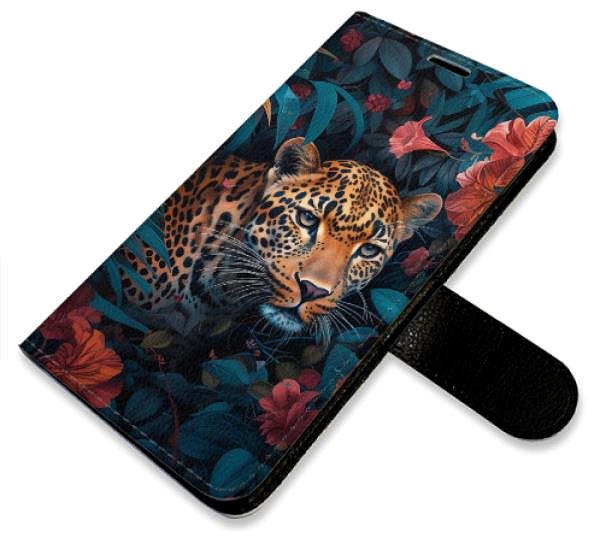 Pouzdro na mobil iSaprio Flip pouzdro Flower Jaguar 02 pro iPhone 15 Plus ...
