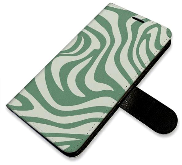 Pouzdro na mobil iSaprio Flip pouzdro Zebra Green 02 pro iPhone XR ...