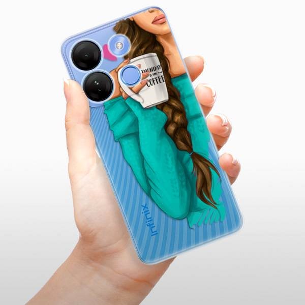 Kryt na mobil iSaprio My Coffe and Brunette Girl - Infinix Smart 7 ...