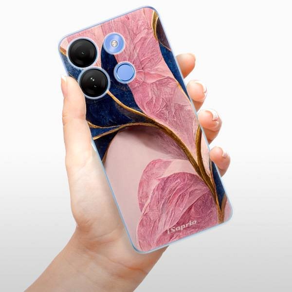 Kryt na mobil iSaprio Pink Blue Leaves – Infinix Smart 7 ...