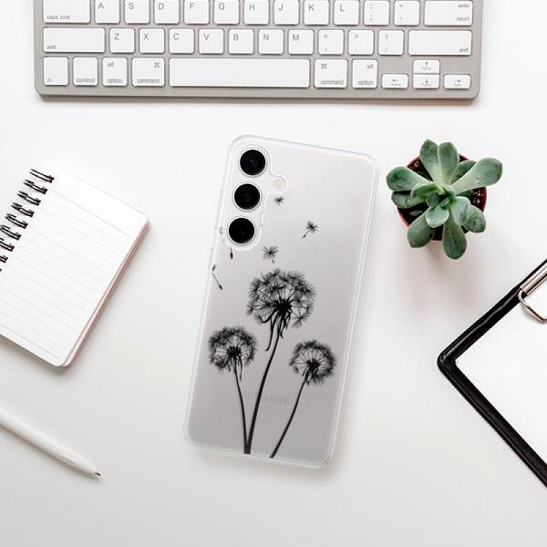 Kryt na mobil iSaprio Three Dandelions – black – Samsung Galaxy S24+ ...