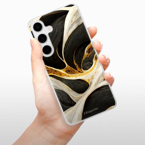 Kryt na mobil iSaprio Black and Gold – Samsung Galaxy S24+ ...
