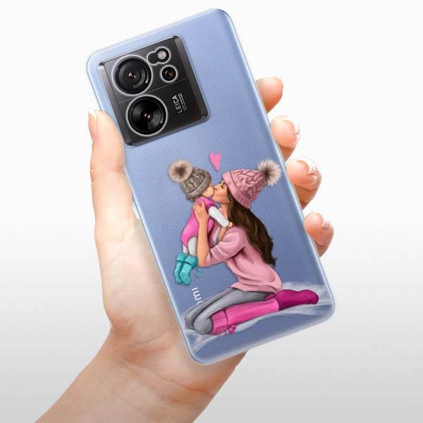 Kryt na mobil iSaprio Kissing Mom – Brunette and Girl – Xiaomi 13T/13T Pro ...