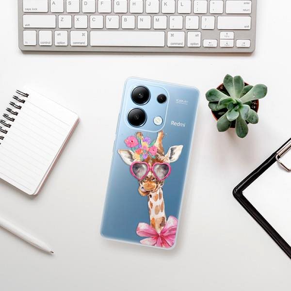 Kryt na mobil iSaprio Lady Giraffe - Xiaomi Redmi Note 13 ...