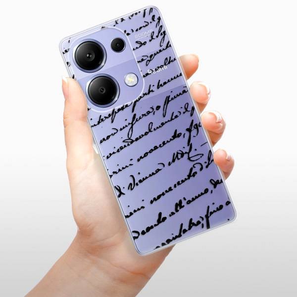 Kryt na mobil iSaprio Handwriting 01 – black – Xiaomi Redmi Note 13 Pro ...