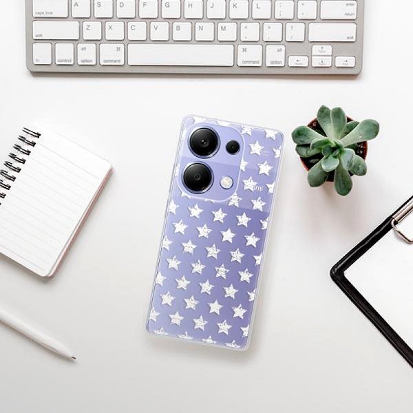Kryt na mobil iSaprio Stars Pattern – white – Xiaomi Redmi Note 13 Pro ...